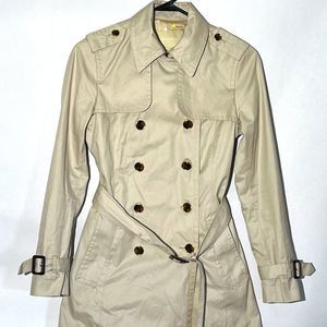 Banana Republic Medium Length Classic Trench Coat Size XS